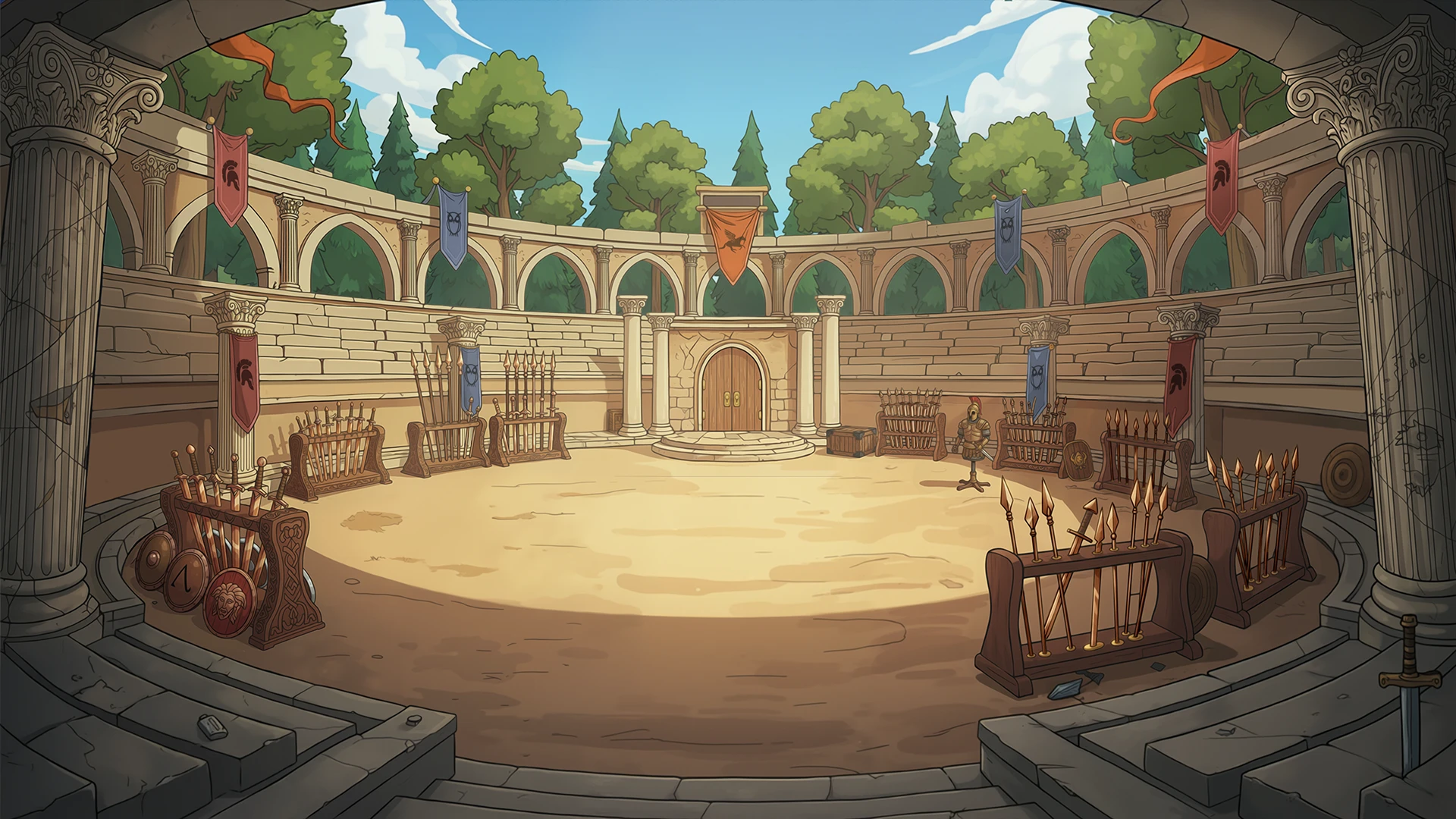 The arena